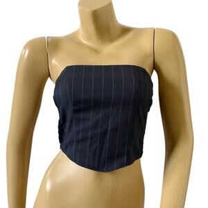 Divided by H&M Strapless Corset Crop Top Size Small